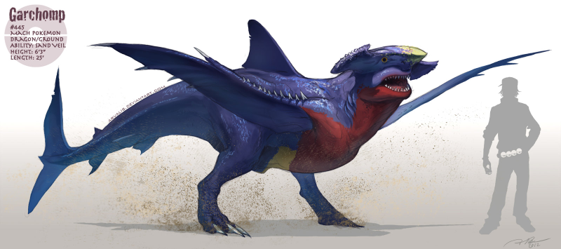 Illustration for article titled Check out hyperrealistic Pokémon that resemble dinosaurs on LSD